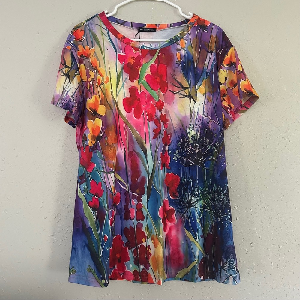 Colorful Floral Women's Blouse